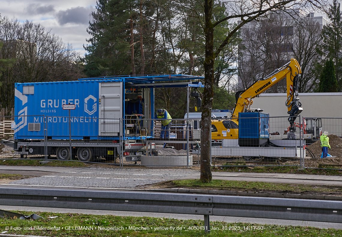 10.01.2023 - Baustelle an der Quiddestraße Haus für Kinder in Neuperlach